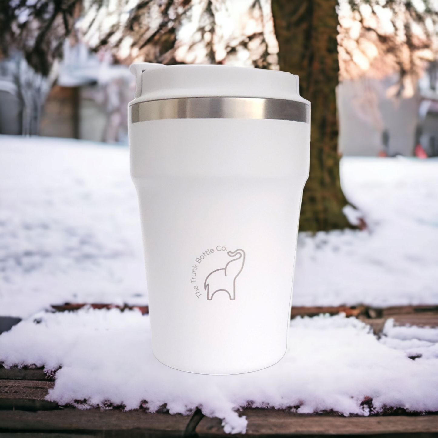 Travel Coffee Cup - White