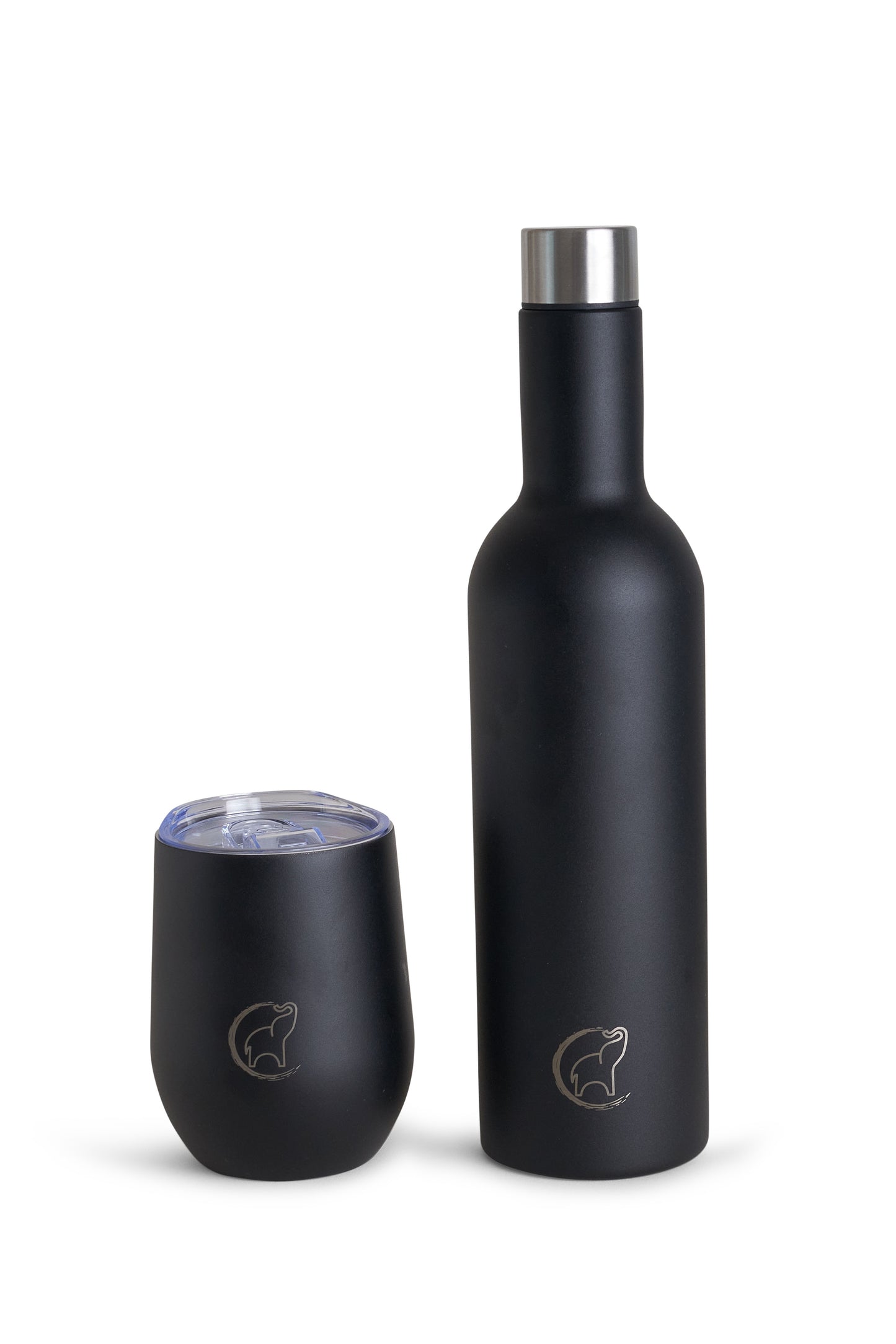 Black Stainless Steel Wine Tumbler